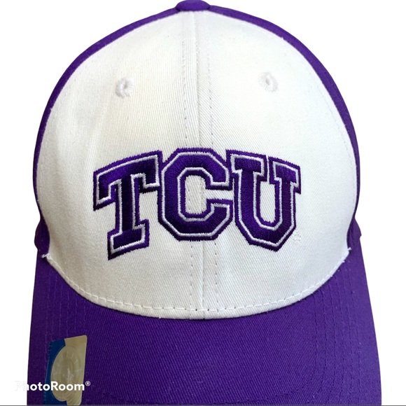TCU Horned Frogs Purple and White Structured Hat - Picture 3 of 8